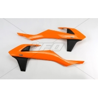 UFO OSŁONY CHŁODNICY KTM SX/SXF 16-18, EXC/EXCF 17-19 KOLOR OEM (Z WYJĄTKIEM SX 250 '16) (POMARAŃCZOWY/CZARNY)