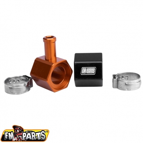 FM-PARTS ALUMINIOWE ZŁĄCZE ZBIORNIKA PALIWA KTM / HUSQVARNA / GAS GAS TPI '18-'23 KOLOR CZARNY