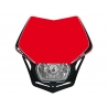 RACETECH (RTECH) LAMPA PRZEDNIA V-FACE KOLOR CZERWONY/CZARNY HUSQVARNA