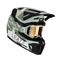 LEATT KASK MOTO 7.5 V23 (+ GOGLE VELOCITY 4.5 IRIZ GRATIS) HELMET KIT CACTUS KOLOR CZARNY/ZIELONY ROZMIAR S (55-56 cm)