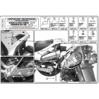 KAPPA STELAŻ KUFRÓW BOCZNYCH MONOKEY SUZUKI DL 1000 V-STROM (02-11), KAWASAKI KLV 1000 (04-09) - RÓWNIEŻ POD KUFRY MONOKEY RETRO