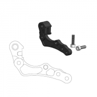 MOTO-MASTER ADAPTER DO TARCZY HAMULCOWEJ PRZÓD 260MM KTM, HUSABERG, HUSQVARNA, GASGAS (PATRZ OPIS TOWARU) KOLOR CZARNY