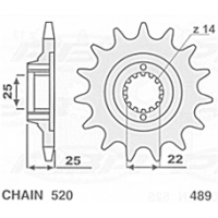 CHT ZĘBATKA TYLNA 48948 KAWASAKI KX 125/250/500 '83-'21 KXF 250/450 '04-'21 ALUMINIOWA SREBRNA ERGAL