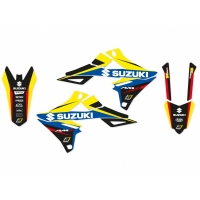 BLACKBIRD KOMPLET NAKLEJEK (OKLEIN) SUZUKI RMZ 250 '19-'24, RMZ 450 '18-'24 DREAM 4 KOLOR ŻÓŁTY NIEBIESKI