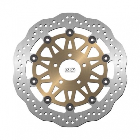 NG TARCZA HAMULCOWA PRZÓD KAWASAKI ZR1100 '92-98, ZXR1100 '99-00, ZX-9R '00-01 (310X61X5MM) (5X10,5MM) WAVE PŁYWAJĄCA