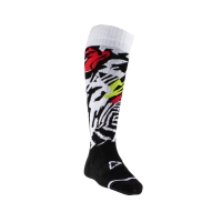 LEATT SKARPETY MOTO SOCKS ZEBRA KOLOR BIAŁY/CZARNY ROZMIAR L/XL (43-48)