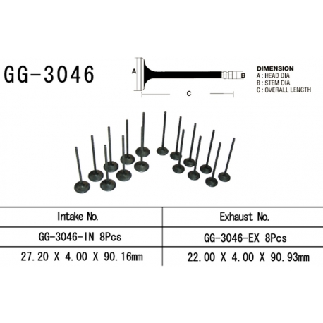 VESRAH ZAWÓR WYDECHOWY SUZUKI GSXR 600 '01-03' (OEM: 12912-39F00) (1SZT.) (MADE IN JAPAN)