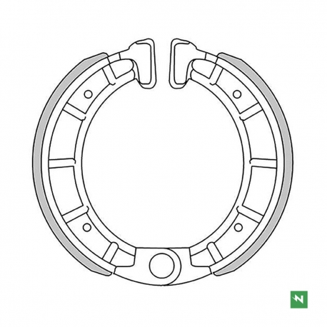 NEWFREN WYPRZEDAŻ SZCZĘKI HAMULCOWE DERBI VENTURE , SENDA , VAMOS 50 (105X25MM)