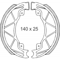 BRENTA SZCZĘKI HAMULCOWE DERBI25/50/125/150 PIAGGIO50/125/180 VESPA 50/125 (140x25mm) (FT 0300)