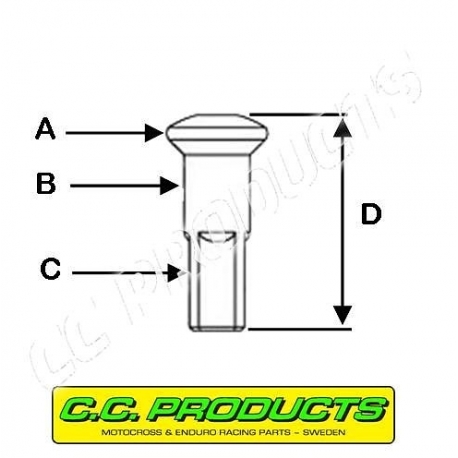 CC NYPEL 9G/300 (3,61MM GWINT, 7MM GŁÓWKA) (CC PRODUCTS)