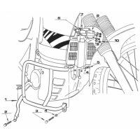 KAPPA GMOLE OSŁONY SILNIKA HONDA XL 600V TRANSALP (97-99) (TN363) CZARNE