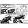 KAPPA STELAŻ KUFRA CENTRALNEGO YAMAHA FZS 600 FAZER (98-03) ( BEZ PŁYTY )