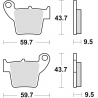 TRW LUCAS KLOCKI HAMULCOWE KH346 SINTER OFFROAD HONDA CRF 250 04-, CRF 450 02-, TYŁ