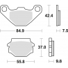 TRW ZF KLOCKI HAMULCOWE KH67 SINTER OFFROAD APRILIA PEGASO 650 91-00, KAWASAKI KLR 250 84-05, GPZ 500 88-04, KLE 500 91-07, KL /