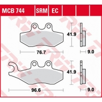 TRW LUCAS ZF KLOCKI HAMULCOWE KH353 SINTER APRILIA SPORTCITY 2T 50 '08-'13, SPORTCITY 125 '05-'13, SR 125/300 '10-, DERBI BOULEV