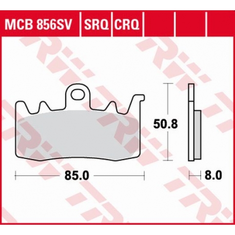 TRW LUCAS KLOCKI HAMULCOWE KH630 SINTER STREET BMW F 800 R 15-, S 1000 XR 17-, R 1200 GS / ADV / R / RT 13-18, R-NINE T 13-16, R