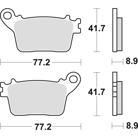 TRW LUCAS KLOCKI HAMULCOWE KH436 SINTER CB 600 HORNET 07-15, CBR 600 RR 07-16, CBR 1000 FIREBLADE 06-19, KAWASAKI ZX6R 636 13-, 