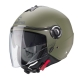 CABERG KASK OTWARTY JET Z BLENDĄ MODEL RIVIERA V4X KOLOR ZIELONY MAT - MILITARY GREEN ROZMIAR L