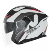 NOX PROMOCJA KASK OTWARTY JET Z BLENDĄ N130 KLINT KOLOR BIAŁY/CZERWONY ROZMIAR S