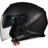MT WYPRZEDAŻ KASK OTWARTY JET Z BLENDĄ THUNDER 3 SV JET SOLID MATT BLACK KOLOR CZARNY MAT ROZMIAR S