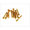 V PARTS (VICMA) ZESTAW ŚRUB OWIEWKI M5X50 (12SZT.) KOLOR ZŁOTY (RC550OR)