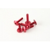 V PARTS (VICMA) ZESTAW ŚRUB OWIEWKI M6X30 (6SZT.) KOLOR CZERWONY(IMBUSOWA PŁASKA)(TA630R)