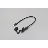 80469 USB CABLE TYPE-C TO LIGHTNING L-SHAPED 200MM