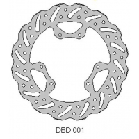 DELTA BRAKING TARCZA HAMULCOWA PRZÓD HONDA CR 125 '95-07, 250 '95-01, CRF 250 '04-14, CRF 450 '02-14 WAVE (240X101X3MM) (6X6,5MM