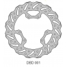 DELTA BRAKING TARCZA HAMULCOWA PRZÓD HONDA CR 125 '95-07, 250 '95-01, CRF 250 '04-14, CRF 450 '02-14 WAVE (240X101X3MM) (6X6,5MM