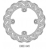 DELTA BRAKING TARCZA HAMULCOWA TYŁ BETA 250 RR '05-12, 525 RR '05-12, WAVE (260X120,3X4MM) (4X8,5MM) (NG1264)