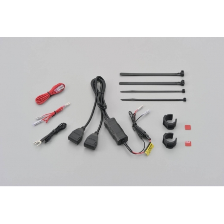 80730 POWER SUPPLY 2X USB FOR MOTORCYCLE HANDLEBAR