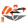 UFO KOMPLET PLASTIKÓW (FULL KIT) Z OSŁONAMI TELESKOPÓW (AMORTYZATORÓW) KTM EXC 125 '20-'21, EXC 250 / 300 TPI '20-'23, EXC-F 250