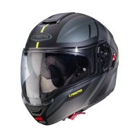 CABERG KASK SZCZĘKOWY FLIP-UP MODEL LEVO X MANTA KOLOR CZARNY MAT/SZARY/ŻÓŁTY FLUO ROZMIAR M (PINLOCK W ZESTAWIE)