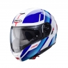 CABERG PROMOCJA KASK SZCZĘKOWY FLIP-UP MODEL LEVO X MANTA KOLOR BIAŁY/NIEBIESKI/CZERWONY ROZMIAR S (PINLOCK W ZESTAWIE)