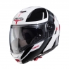 CABERG PROMOCJA KASK SZCZĘKOWY FLIP-UP MODEL LEVO X MANTA KOLOR BIAŁY/SZARY/CZARNY/CZERWONY ROZMIAR S (PINLOCK W ZESTAWIE)