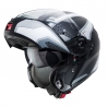 CABERG PROMOCJA KASK SZCZĘKOWY FLIP-UP MODEL LEVO SONAR KOLOR CZARNY/BIAŁY/SZARY/SREBRNY MAT ROZMIAR M