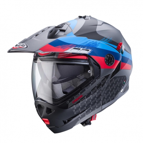 CABERG KASK SZCZĘKOWY FLIP-UP ENDURO MODEL TOURMAX X SARABE KOLOR SZARY MAT/CZARNY/KOLORY BMW ROZMIAR L