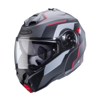 CABERG KASK SZCZĘKOWY FLIP-UP MODEL DUKE EVO MOVE KOLOR SZARY MAT/CZARNY/CZERWONY ROZMIAR XL