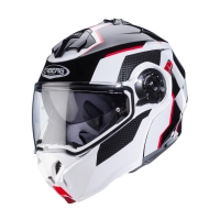 CABERG KASK SZCZĘKOWY FLIP-UP MODEL DUKE EVO MOVE KOLOR CZARNY/BIAŁY/CZERWONY ROZMIAR XL