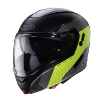 CABERG PROMOCJA KASK SZCZĘKOWY FLIP-UP MODEL HORUS SCOUT KOLOR CZARNY/ŻÓŁTY FLUO/SZARY/SREBRNY MAT ROZMIAR S