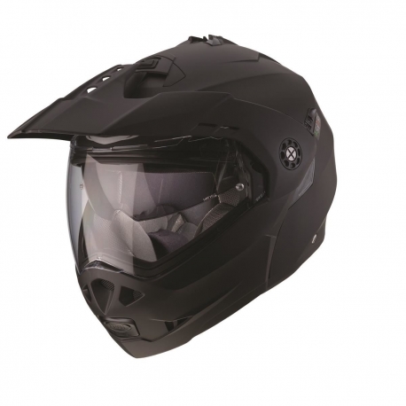 CABERG PROMOCJA KASK SZCZĘKOWY FLIP-UP ENDURO MODEL TOURMAX (PINLOCK) KOLOR CZARNY MAT ROZMIAR XS (5/5 GWIAZDEK W TESTACH SHARP)