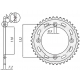 SUNSTAR ZĘBATKA TYLNA 4486 49 KTM SX 85 '04-'17, 105 XC '07-'11 (JTR895.49) (ŁAŃC. 428) (448649JT)