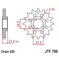 JT ZĘBATKA PRZEDNIA 2150 16 Z GUMĄ APRILIA 750 DORSODURO/ABS '07-'16, SHIVER/GT/ABS '07-'16, 1200 DORSODURO/ABS '11-'16 (215016J