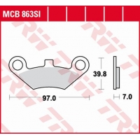 TRW LUCAS KLOCKI HAMULCOWE KH453 SINTER OFFROAD QUADZILLA 500 06-, PRZÓD, CF MOTO 500