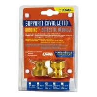 90336 Bobbins kit for forked stands - 6/8 mm – Gold