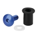 91654 Screen Fit-Kits, rubber nut kits with screw and washers (5 MA) - 10 pcs - Blue