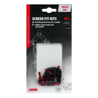 91653 Screen Fit-Kits, rubber nut kits with screw and washers (5 MA) - 10 pcs - Red