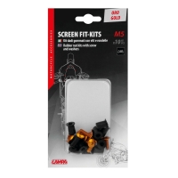 91652 Screen Fit-Kits, rubber nut kits with screw and washers (5 MA) - 10 pcs - Gold
