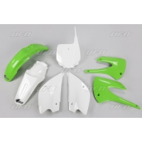 UFO KOMPLET PLASTIKÓW KAWASAKI KX 85 '01- '13 RESTYLING KOLOR OEM '13 (ZIELONY/BIAŁY) (KA218KE999)