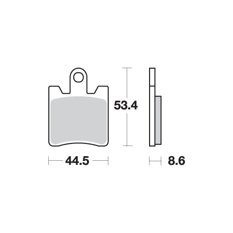 SBS KLOCKI HAMULCOWE KH283 STREET EXCEL SINTER KOLOR ZŁOTY